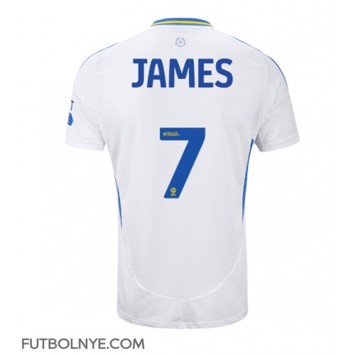 Camiseta Leeds United Daniel James #7 Primera Equipación 2024-25 manga corta